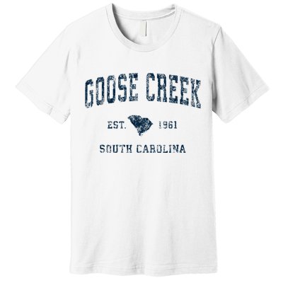 Goose Creek South Carolina Sc Vintage Sports Premium T-Shirt