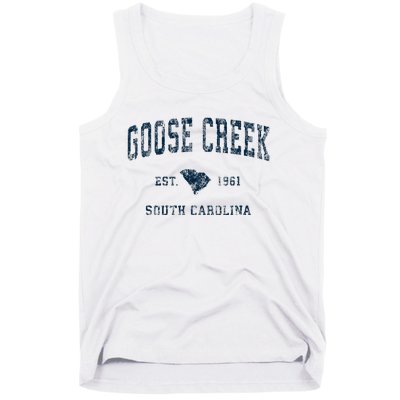 Goose Creek South Carolina Sc Vintage Sports Tank Top