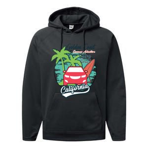 Golden Coast Summer Adventure Performance Fleece Hoodie