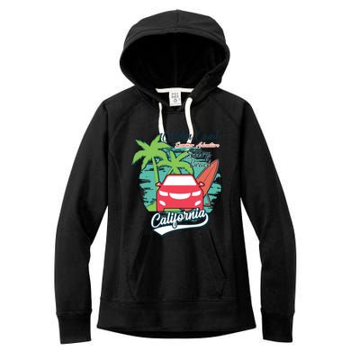 Golden Coast Summer Adventure Women's Fleece Hoodie