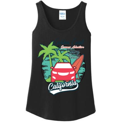 Golden Coast Summer Adventure Ladies Essential Tank