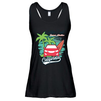 Golden Coast Summer Adventure Ladies Essential Flowy Tank