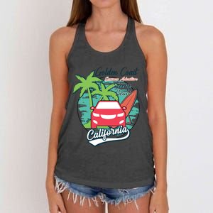 Golden Coast Summer Adventure Women's Knotted Racerback Tank