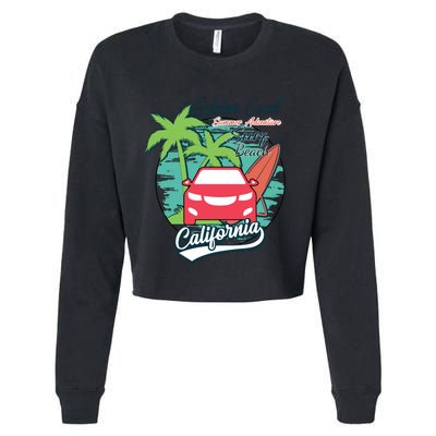 Golden Coast Summer Adventure Cropped Pullover Crew