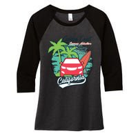 Golden Coast Summer Adventure Women's Tri-Blend 3/4-Sleeve Raglan Shirt