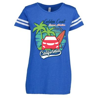 Golden Coast Summer Adventure Enza Ladies Jersey Football T-Shirt