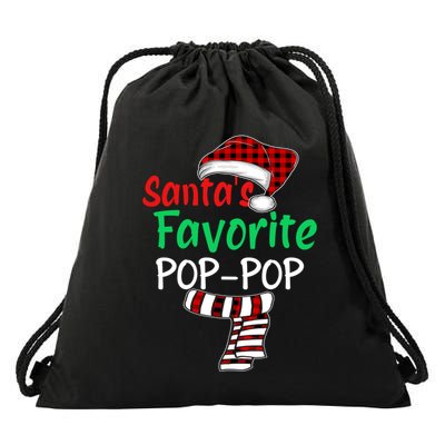 Grandpa Christmas Santa Hagift SantaS Favorite Poppop Gift Drawstring Bag