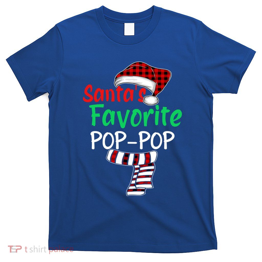 Grandpa Christmas Santa Hagift SantaS Favorite Poppop Gift T-Shirt