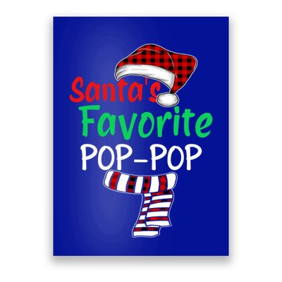 Grandpa Christmas Santa Hagift SantaS Favorite Poppop Gift Poster