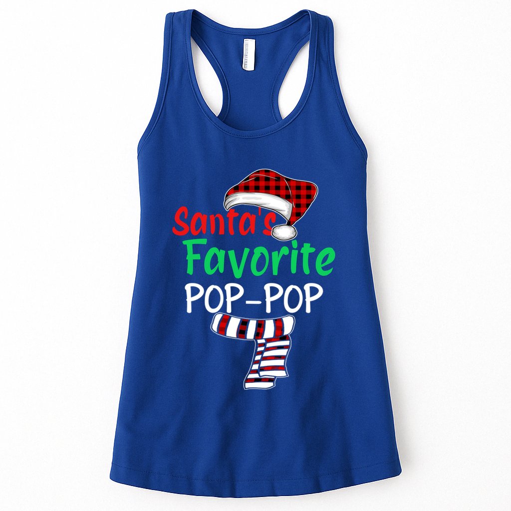 Grandpa Christmas Santa Hagift SantaS Favorite Poppop Gift Womens Tank Top