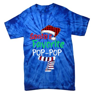 Grandpa Christmas Santa Hagift SantaS Favorite Poppop Gift Tie-Dye T-Shirt