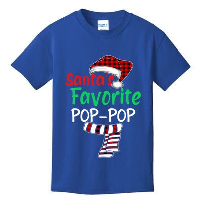 Grandpa Christmas Santa Hagift SantaS Favorite Poppop Gift Kids T-Shirt