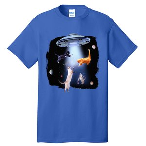 Galaxy Cat Space Kitty Planets Galaxy Tall T-Shirt