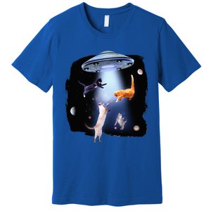 Galaxy Cat Space Kitty Planets Galaxy Premium T-Shirt