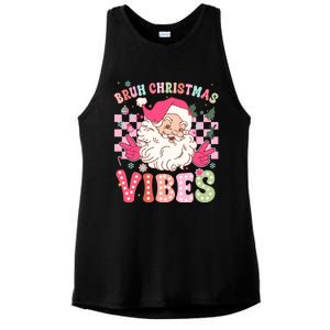 Groovy Cute Santa Claus Bruh Christmas Vibes Xmas Gift Ladies PosiCharge Tri-Blend Wicking Tank