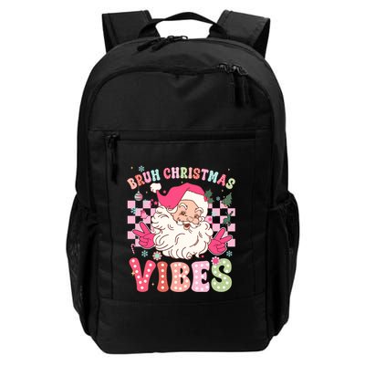 Groovy Cute Santa Claus Bruh Christmas Vibes Xmas Gift Backpack