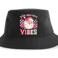 Groovy Cute Santa Claus Bruh Christmas Vibes Xmas Gift Sustainable Bucket Hat