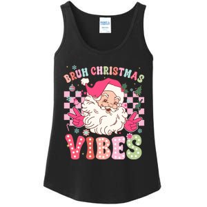 Groovy Cute Santa Claus Bruh Christmas Vibes Xmas Gift Ladies Essential Tank