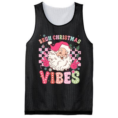 Groovy Cute Santa Claus Bruh Christmas Vibes Xmas Gift Mesh Reversible Basketball Jersey Tank