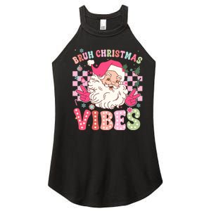 Groovy Cute Santa Claus Bruh Christmas Vibes Xmas Gift Women's Perfect Tri Rocker Tank