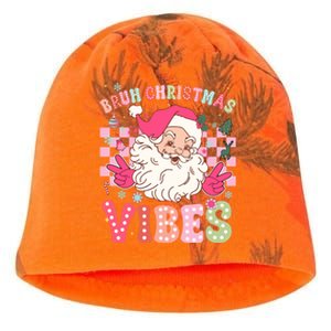 Groovy Cute Santa Claus Bruh Christmas Vibes Xmas Gift Kati - Camo Knit Beanie