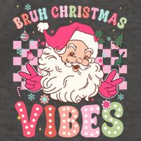 Groovy Cute Santa Claus Bruh Christmas Vibes Xmas Gift Vector Backpack