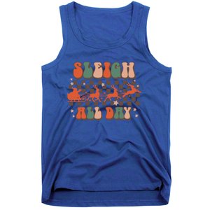 Groovy Christmas Sleigh All Day Reindeer Cute Gift Tank Top