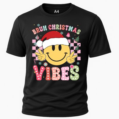 Groovy Cute Santa Claus Bruh Christmas Vibes Xmas Gift Cooling Performance Crew T-Shirt