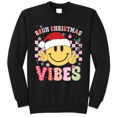 Groovy Cute Santa Claus Bruh Christmas Vibes Xmas Gift Sweatshirt