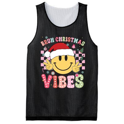 Groovy Cute Santa Claus Bruh Christmas Vibes Xmas Gift Mesh Reversible Basketball Jersey Tank