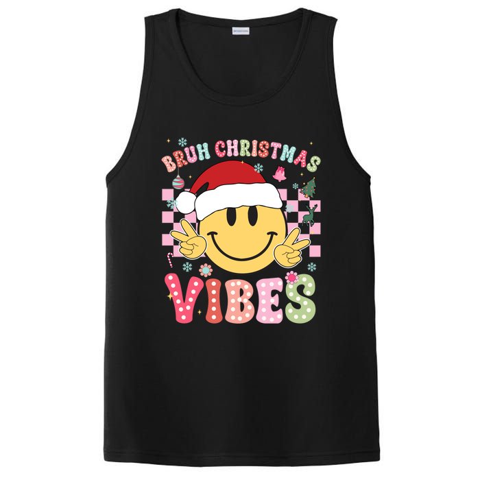 Groovy Cute Santa Claus Bruh Christmas Vibes Xmas Gift PosiCharge Competitor Tank