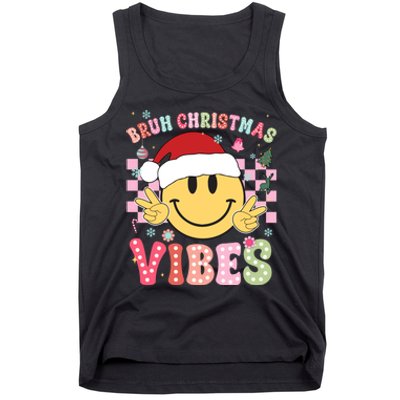 Groovy Cute Santa Claus Bruh Christmas Vibes Xmas Gift Tank Top