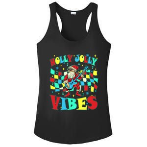 Groovy Cute Santa Claus Christmas Vibes Gift Ladies PosiCharge Competitor Racerback Tank