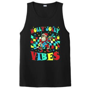 Groovy Cute Santa Claus Christmas Vibes Gift PosiCharge Competitor Tank