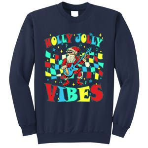 Groovy Cute Santa Claus Christmas Vibes Gift Sweatshirt