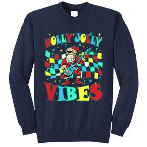 Groovy Cute Santa Claus Christmas Vibes Gift Tall Sweatshirt