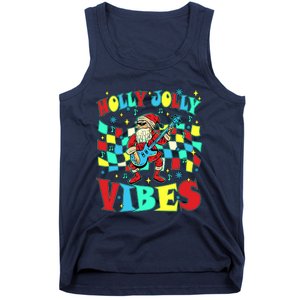 Groovy Cute Santa Claus Christmas Vibes Gift Tank Top