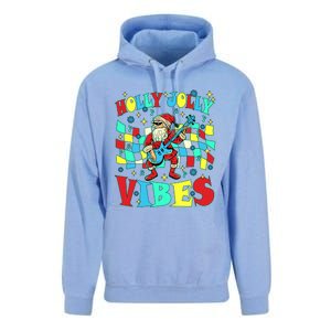 Groovy Cute Santa Claus Christmas Vibes Gift Unisex Surf Hoodie