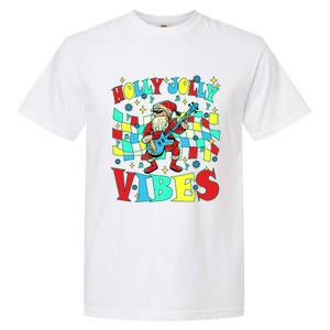 Groovy Cute Santa Claus Christmas Vibes Gift Garment-Dyed Heavyweight T-Shirt