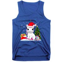 Girls Cute Santa Unicorn Christmas Unicorn Xmas Gift Tank Top