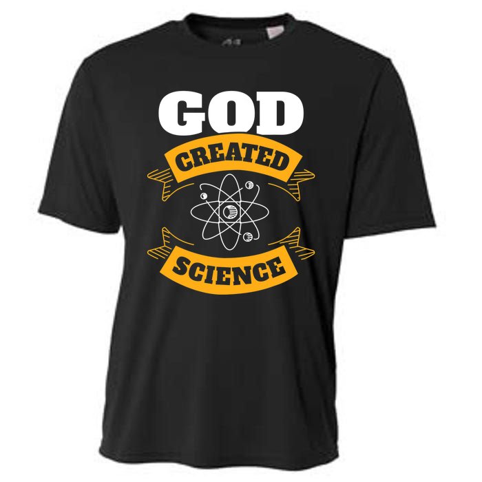 God Created Science Christian Cooling Performance Crew T-Shirt