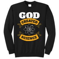 God Created Science Christian Sweatshirt