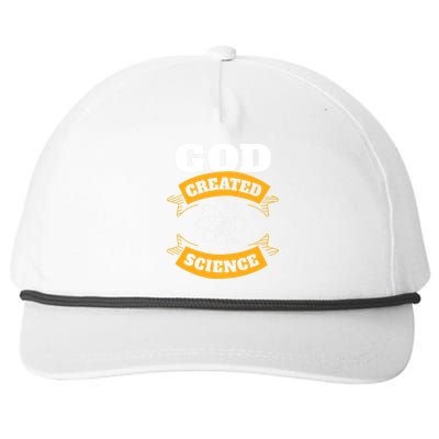 God Created Science Christian Snapback Five-Panel Rope Hat