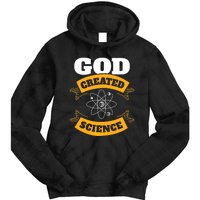 God Created Science Christian Tie Dye Hoodie