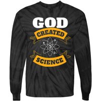 God Created Science Christian Tie-Dye Long Sleeve Shirt