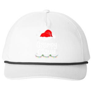 Grampy Claus Santa Christmas Matching Family Pajama Funny Gift Snapback Five-Panel Rope Hat