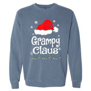 Grampy Claus Santa Christmas Matching Family Pajama Funny Gift Garment-Dyed Sweatshirt