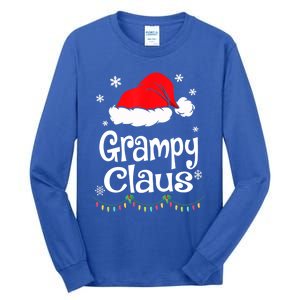 Grampy Claus Santa Christmas Matching Family Pajama Funny Gift Tall Long Sleeve T-Shirt