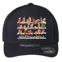 Goldendoodle Christmas Snow Layers Santa Dog Ugly Xmas Flexfit Unipanel Trucker Cap