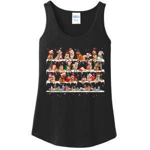 Goldendoodle Christmas Snow Layers Santa Dog Ugly Xmas Ladies Essential Tank